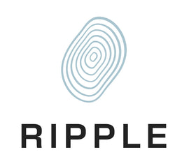 Ripple logo with concentric oval design on a white background