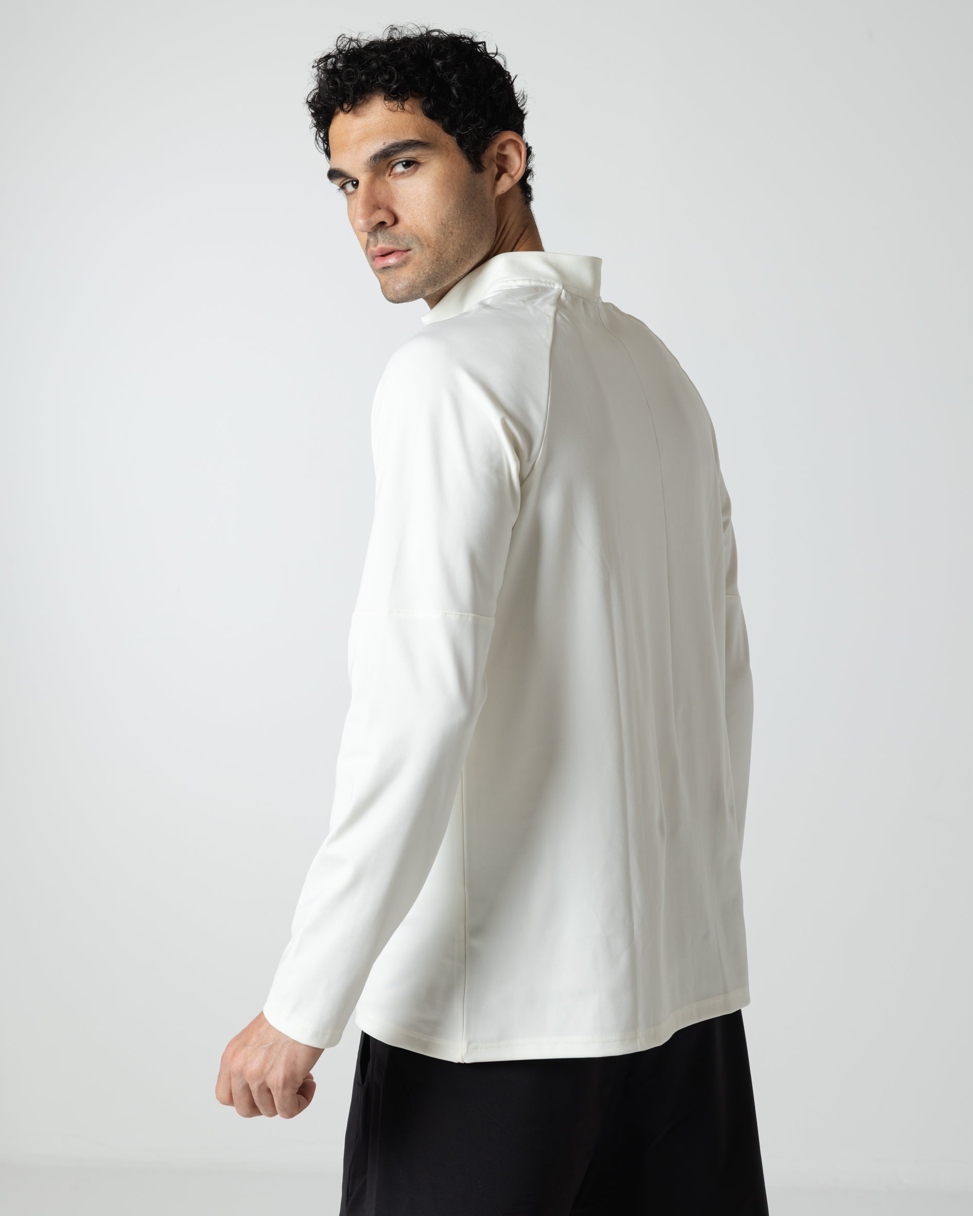 Men's 1/4 Zip Off White Long Sleeve – Ripple