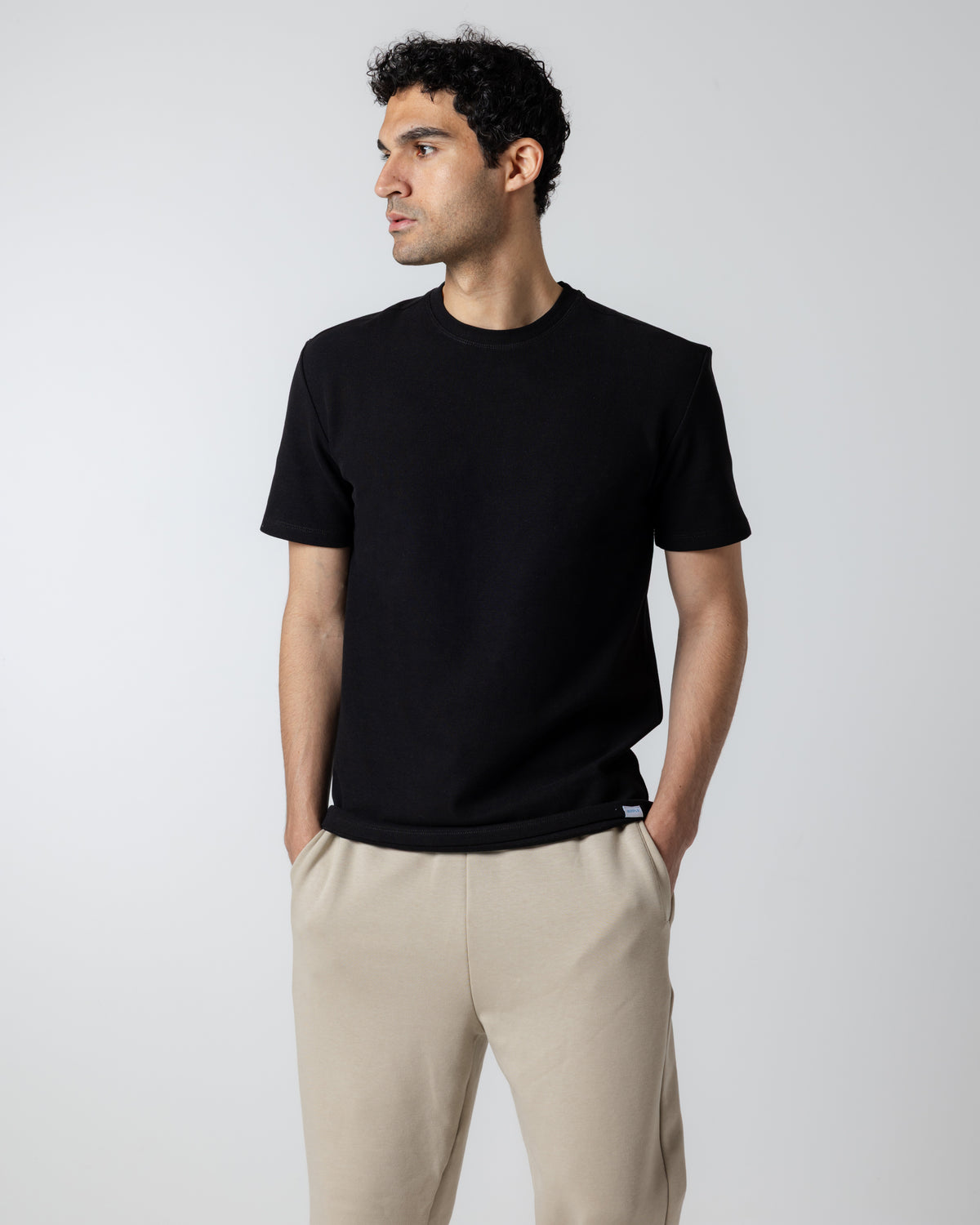 Men's Black Regular T-Shirt