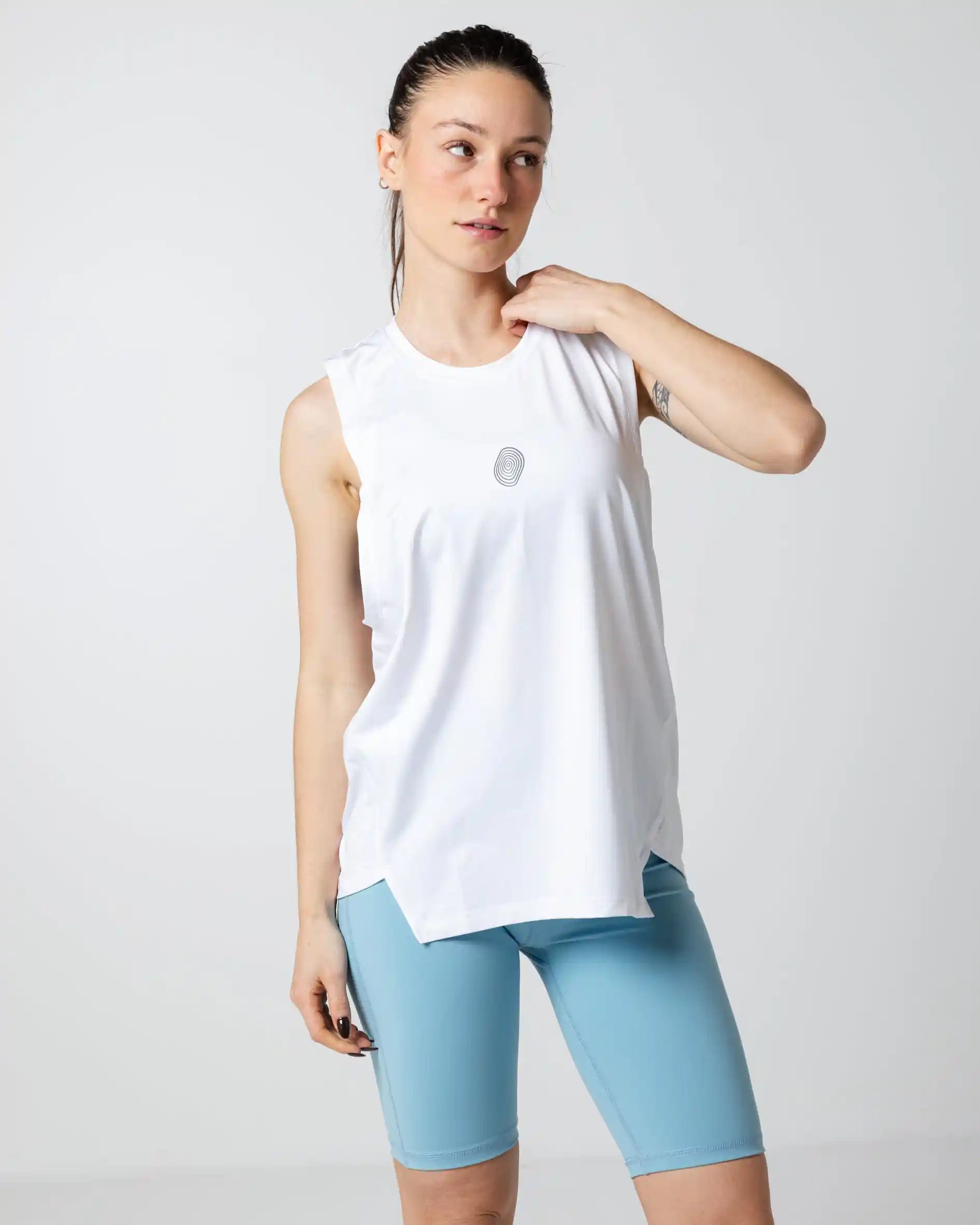Women's White Performance Tank Top