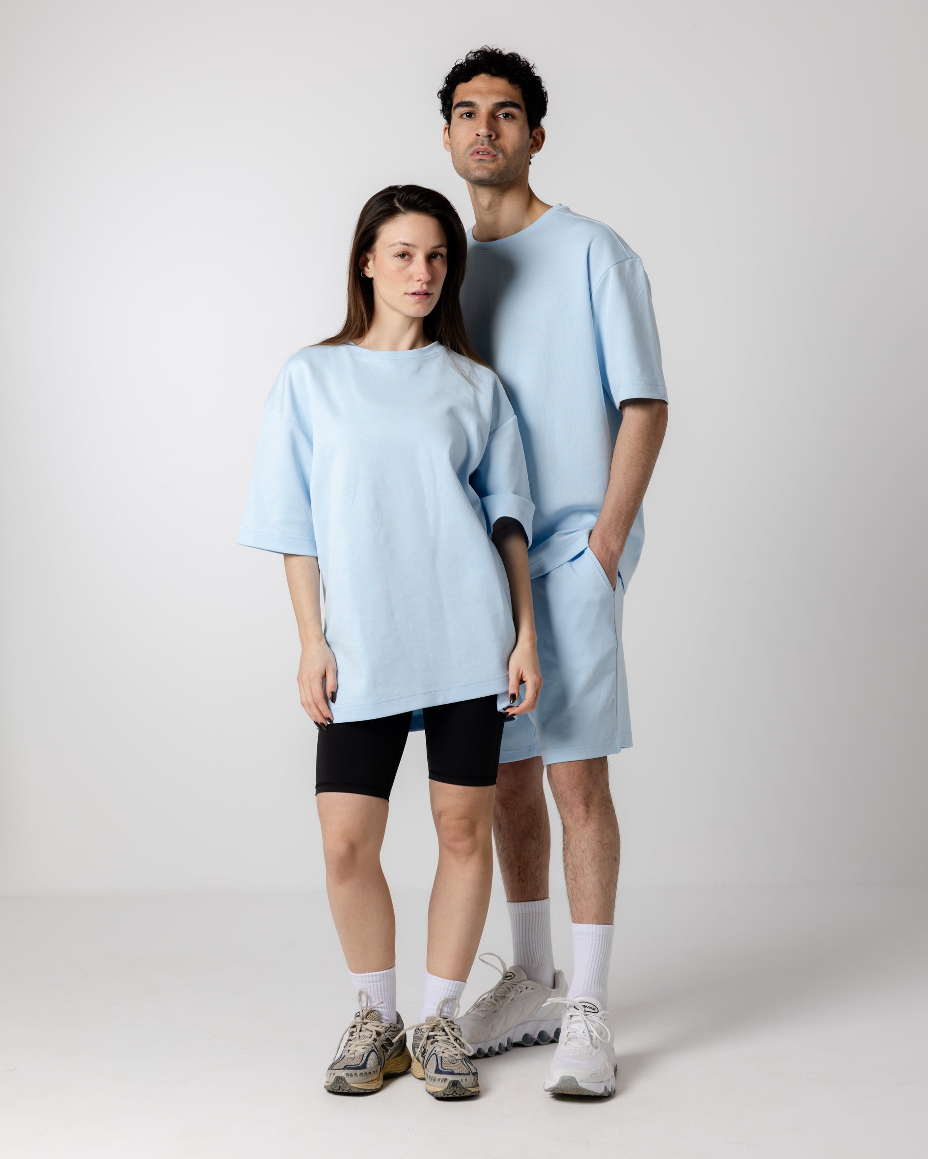Unisex Light Blue Oversized T-Shirt