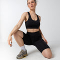 Women's Black Biker Shorts