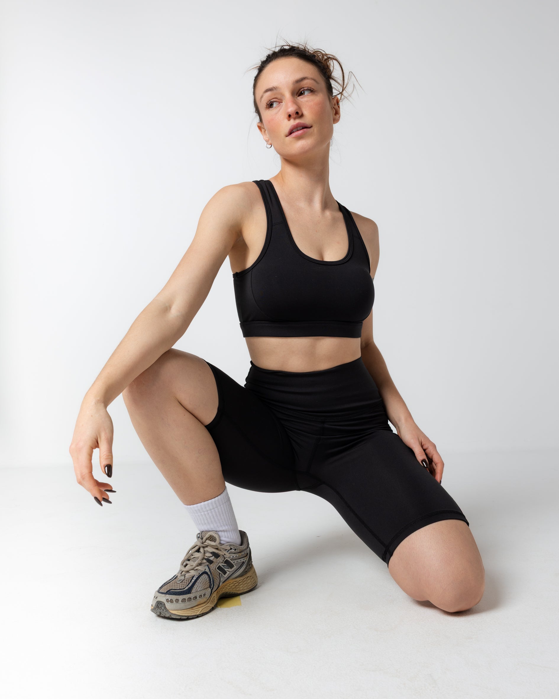 Women's Black Biker Shorts