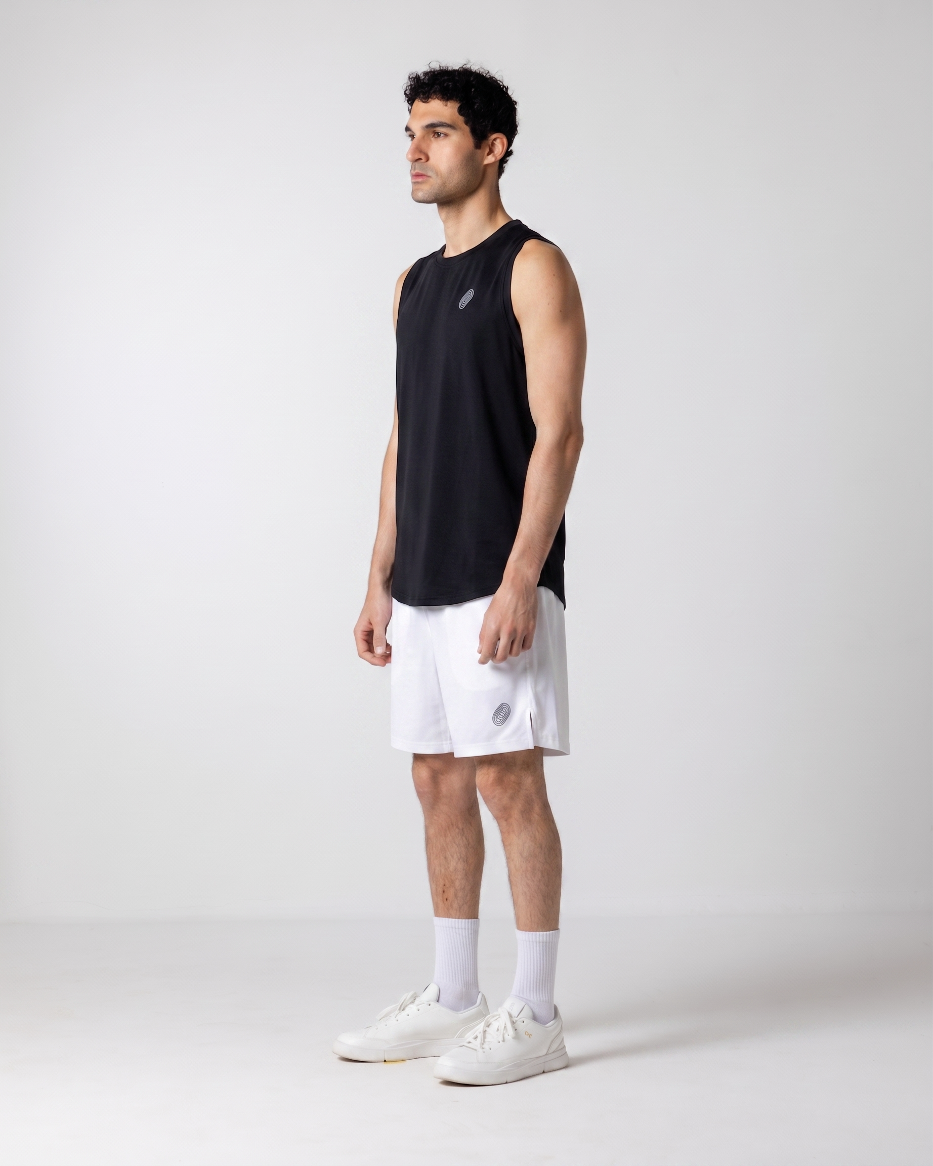 Men's Black Performance Mesh Back Tank Top