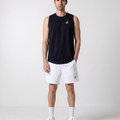 Men's Black Performance Mesh Back Tank Top