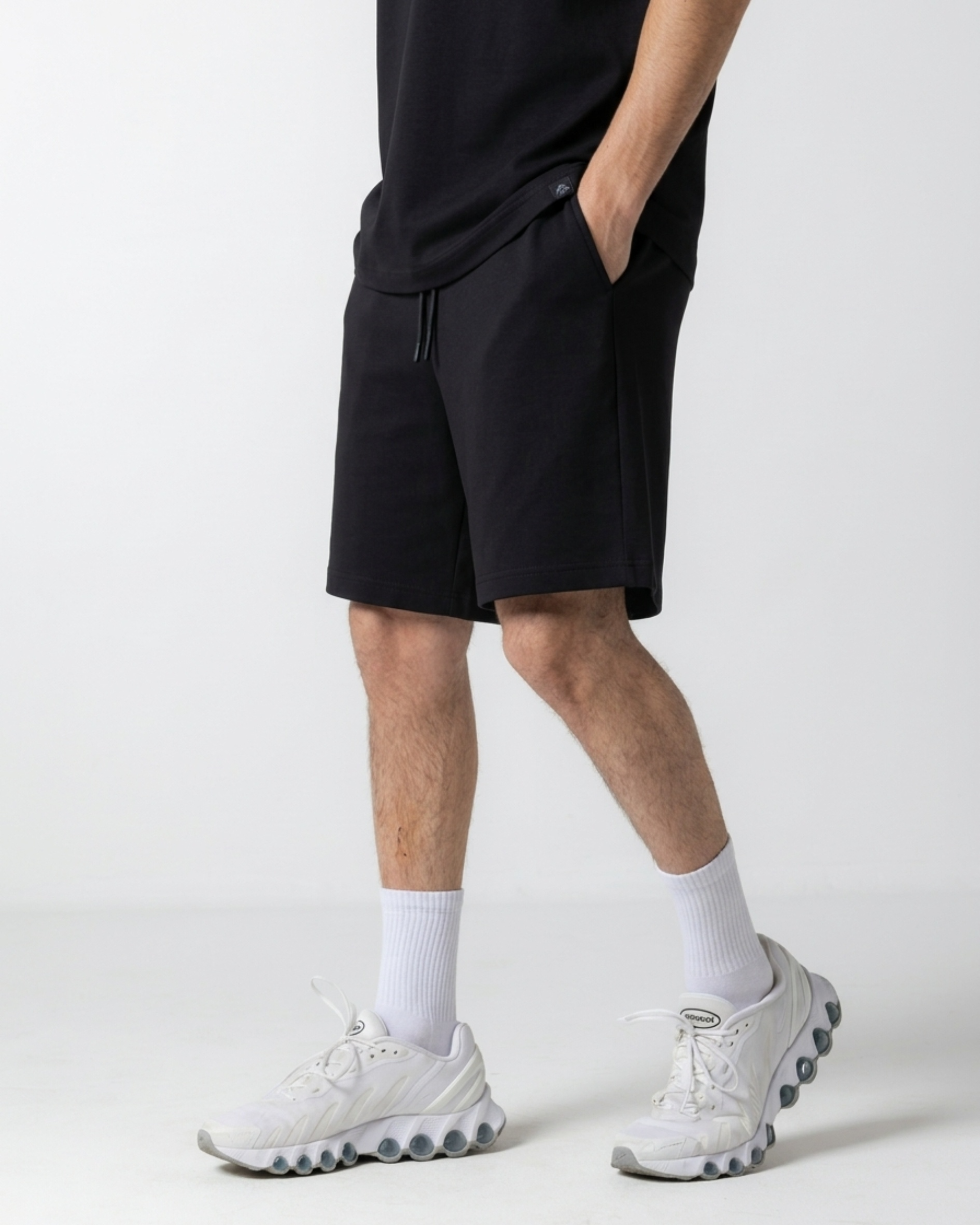 Men's Black Jersey Shorts