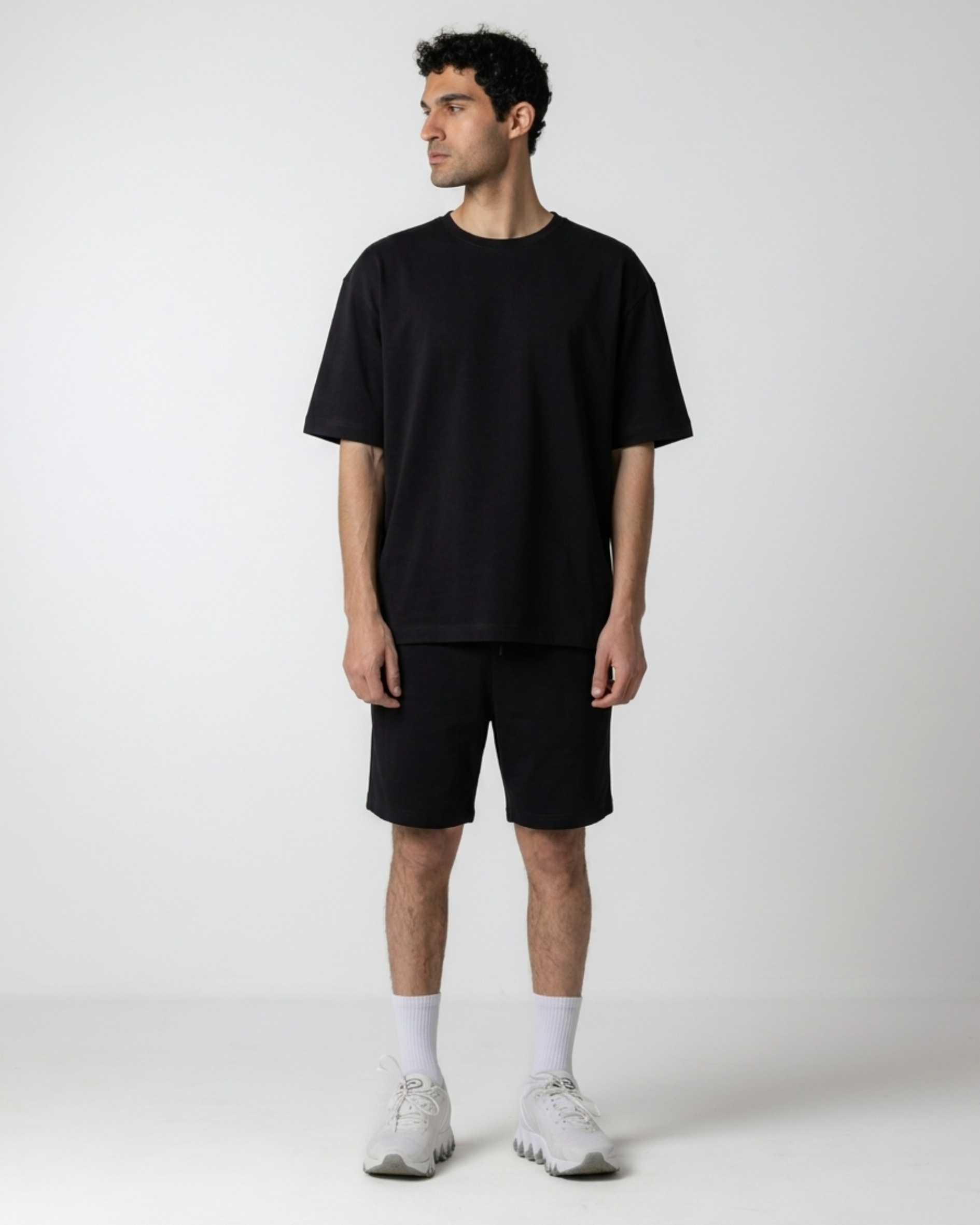 Men's Black Jersey Shorts