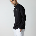 Men's 1/4 Zip Black Long Sleeve