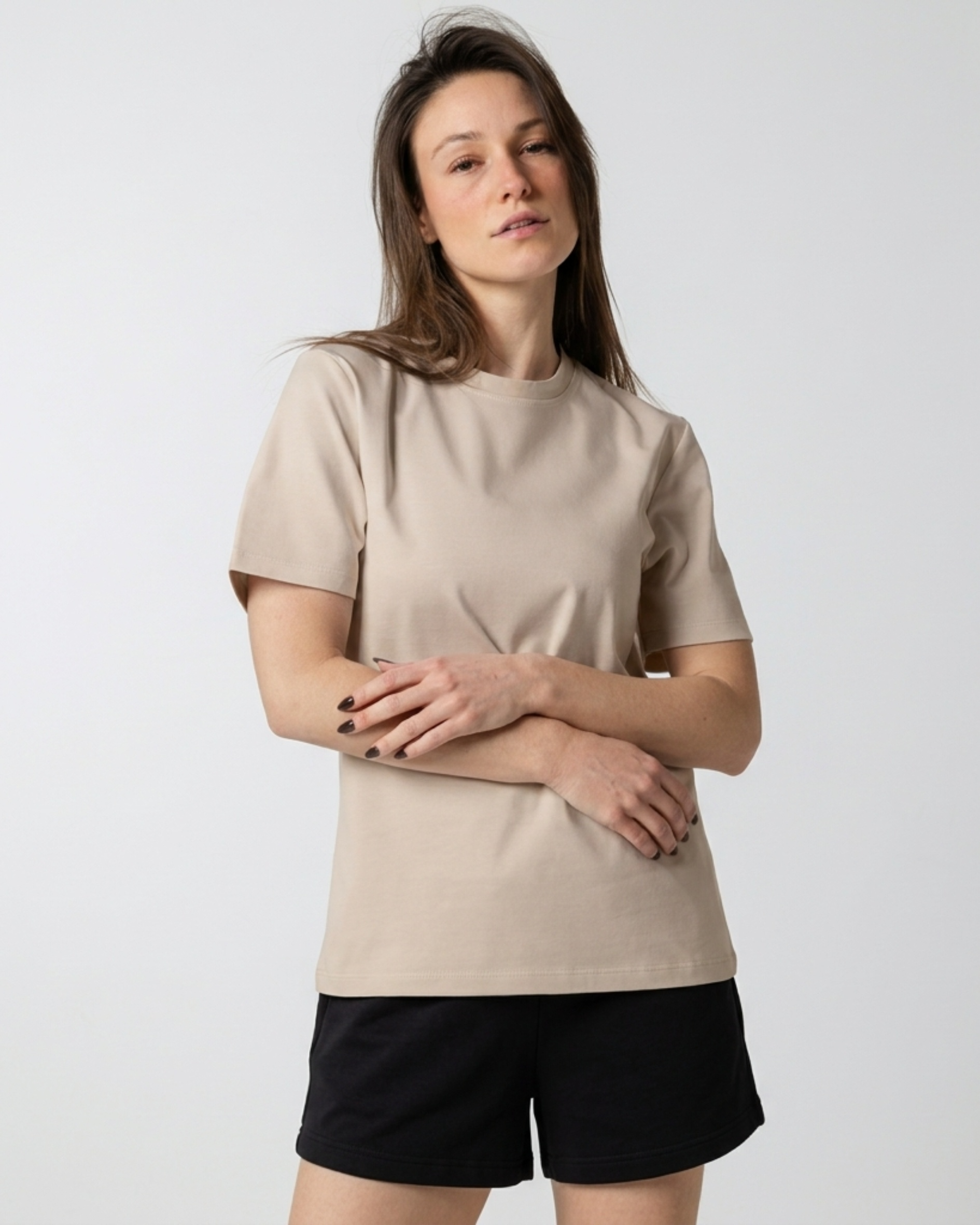 Women's Beige Regular T-Shirt