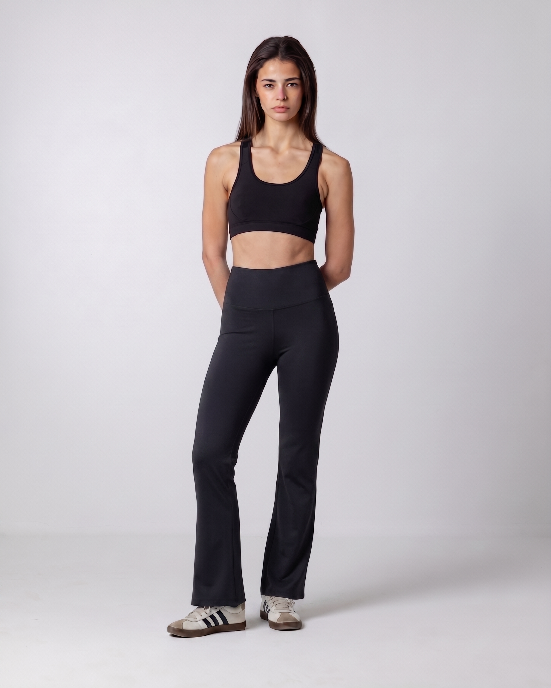Women's Black Flared Leggings