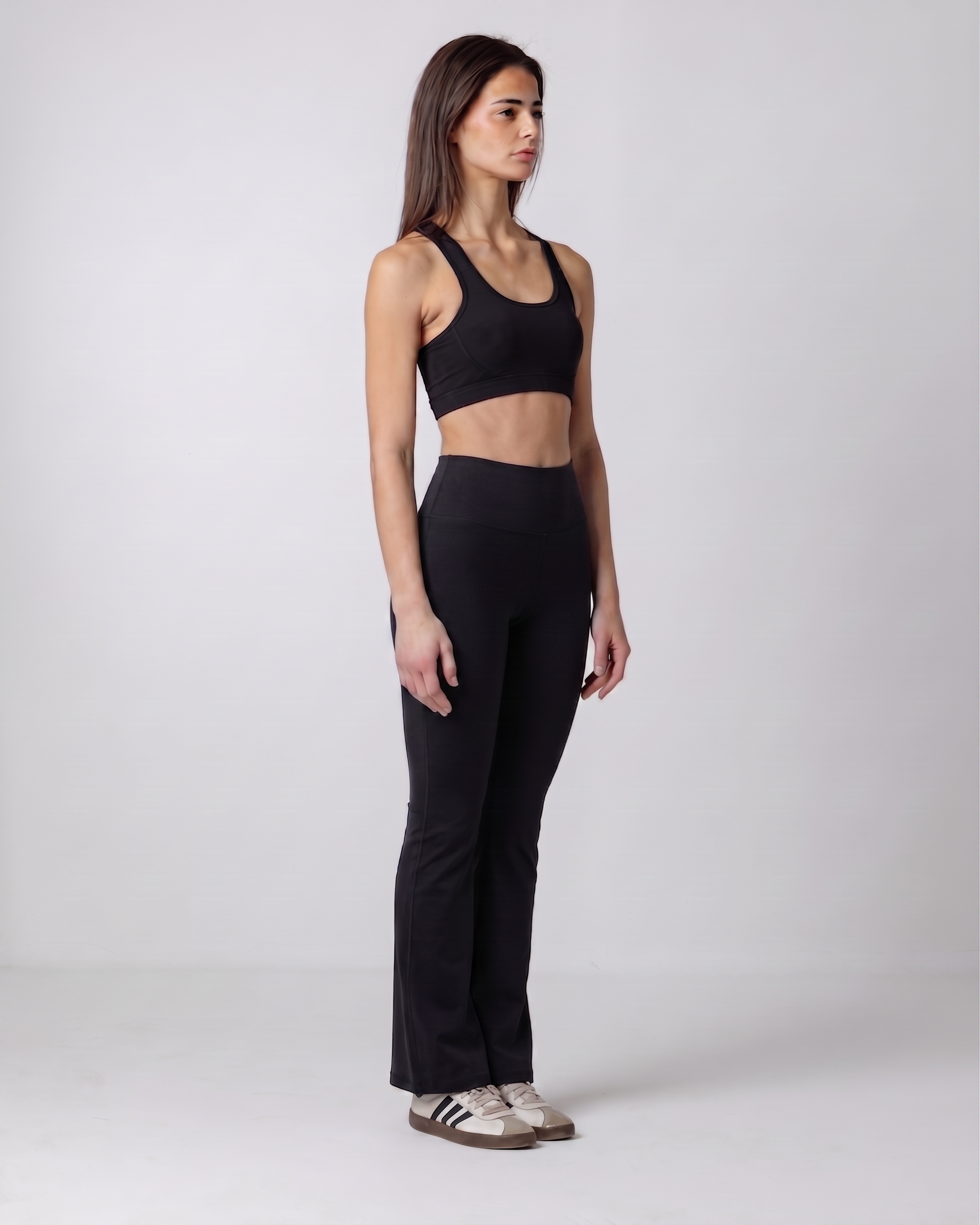 Women's Black Flared Leggings
