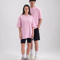 Unisex Pink Oversized T-Shirt