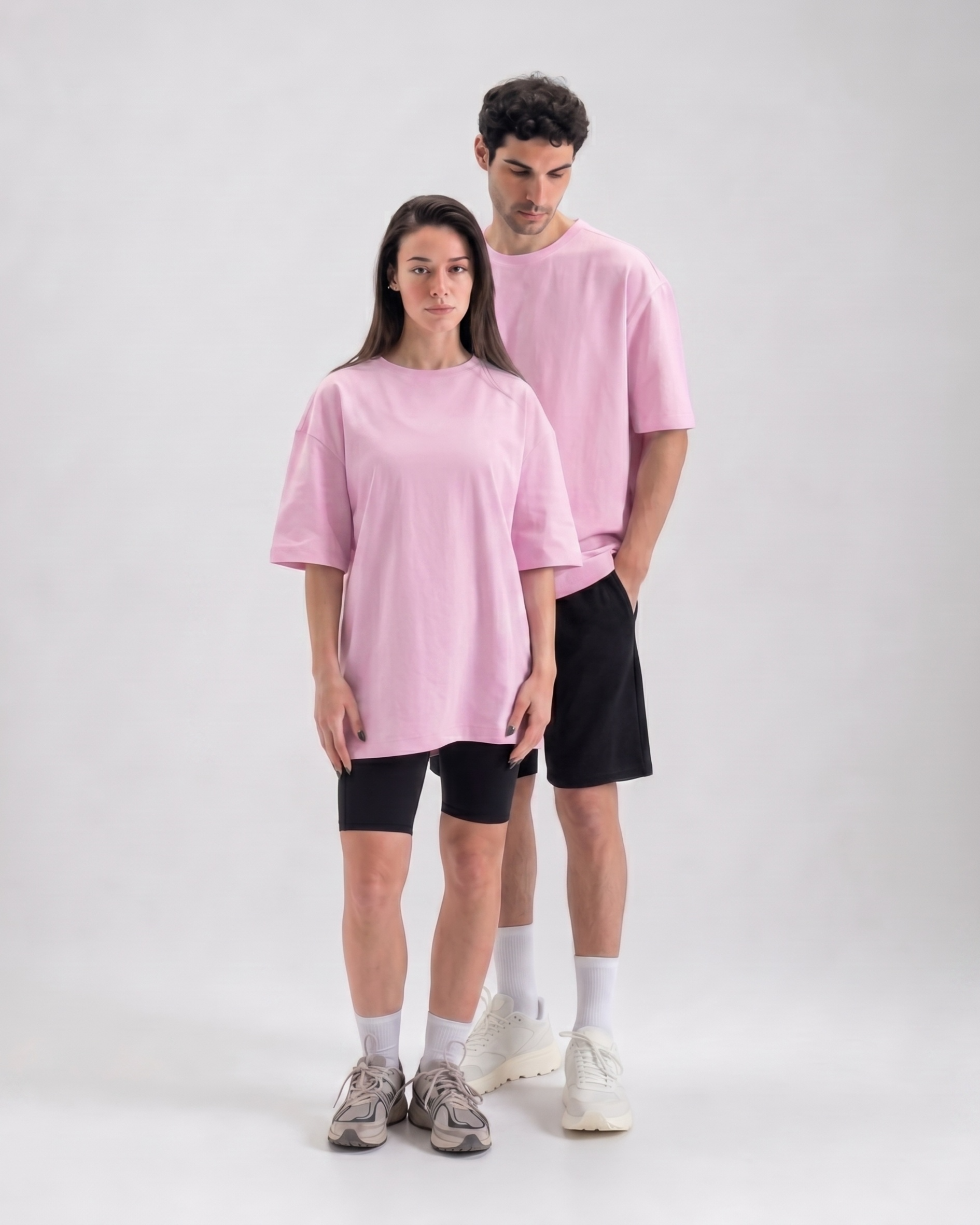 Unisex Pink Oversized T-Shirt