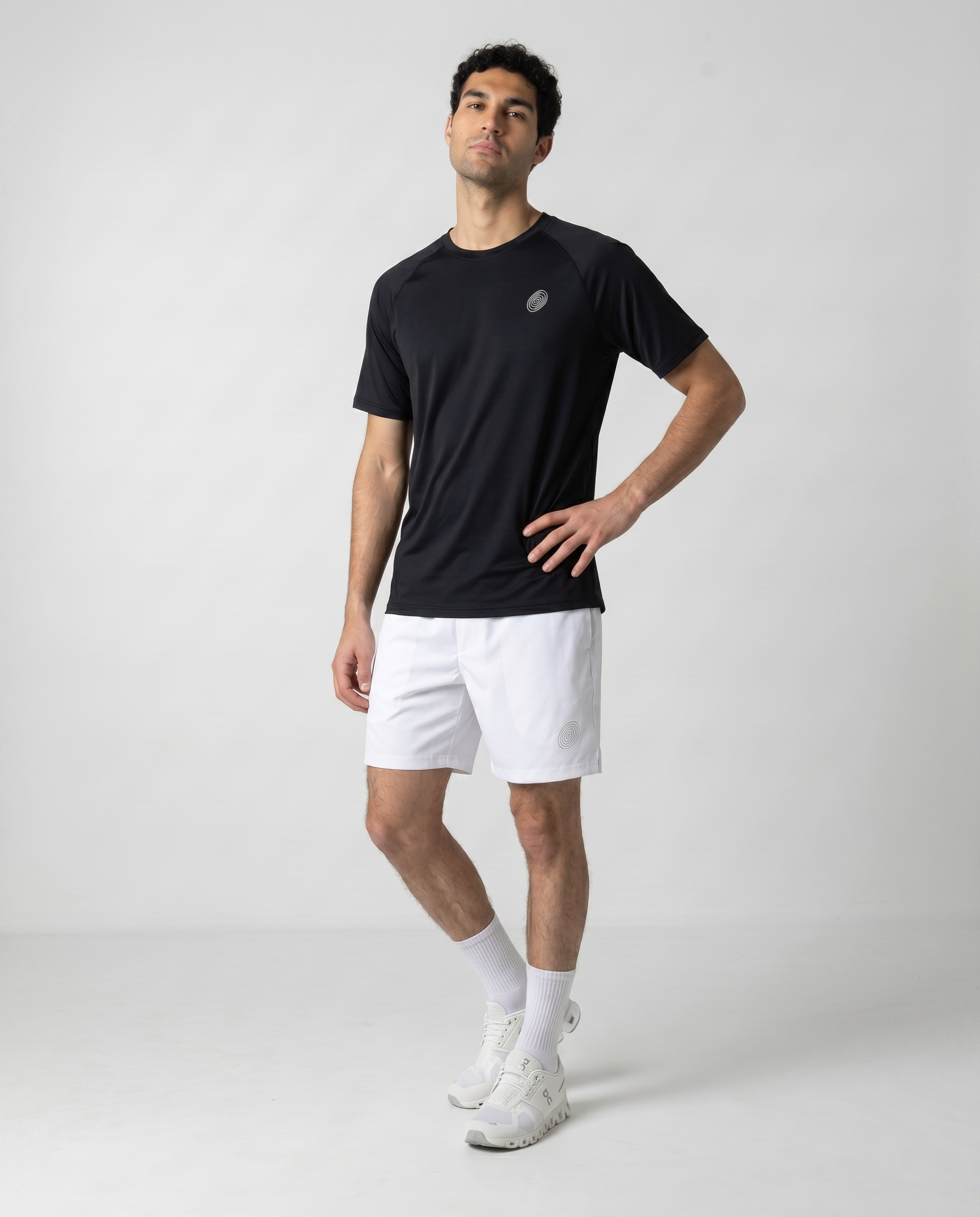 Men's Black Performance Mesh Back T-Shirt