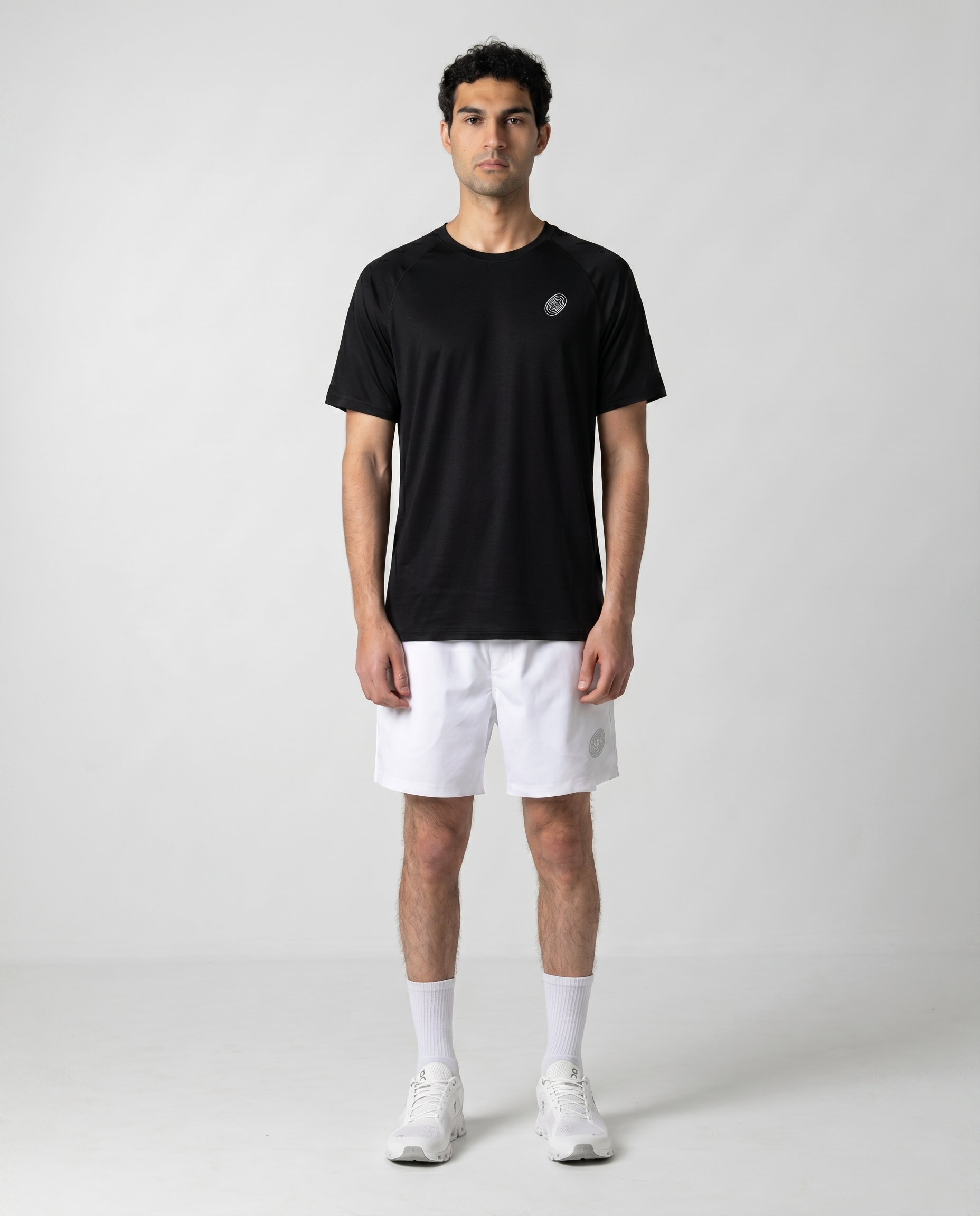 Men's Black Performance Mesh Back T-Shirt