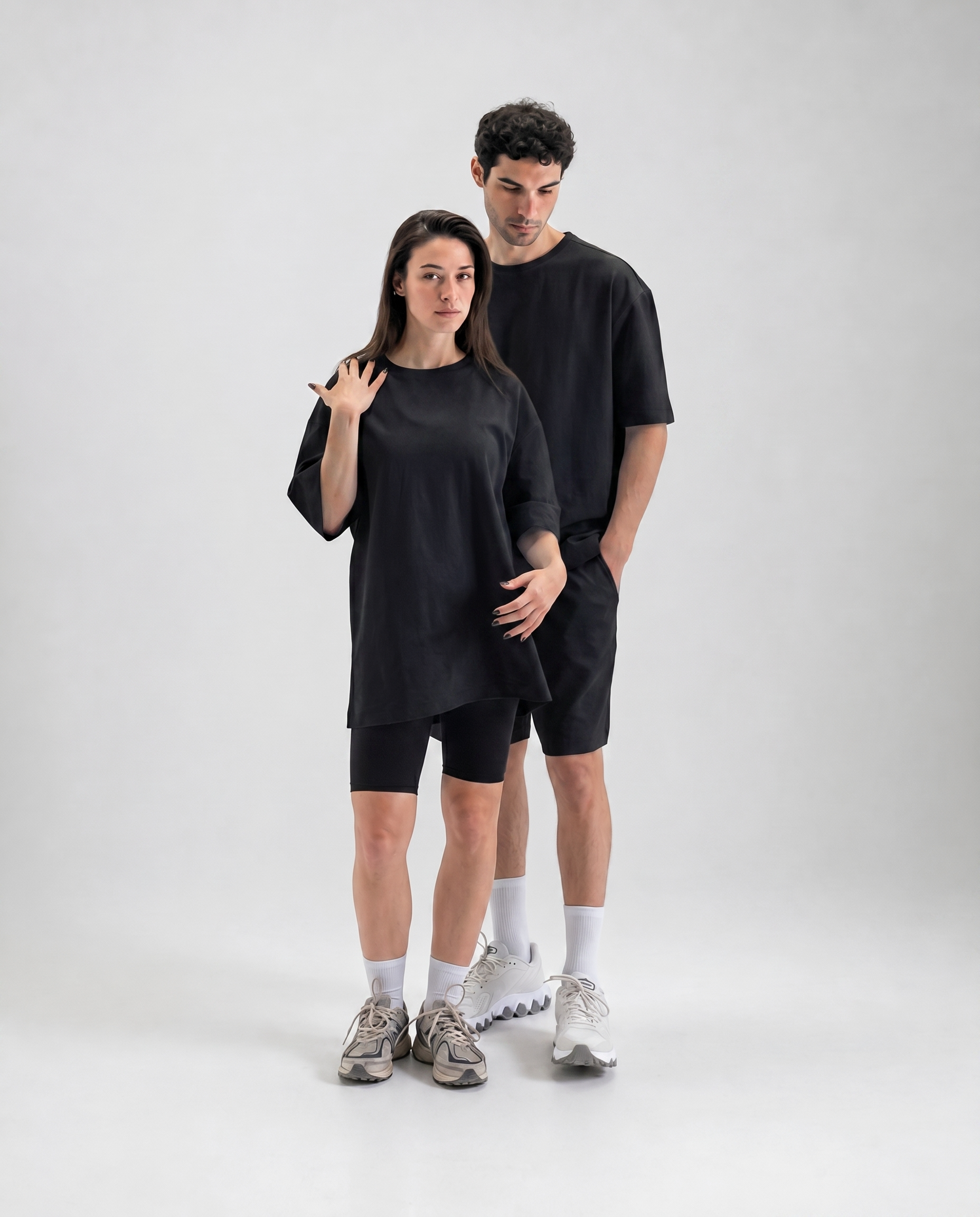 Unisex Black Oversized T-Shirt