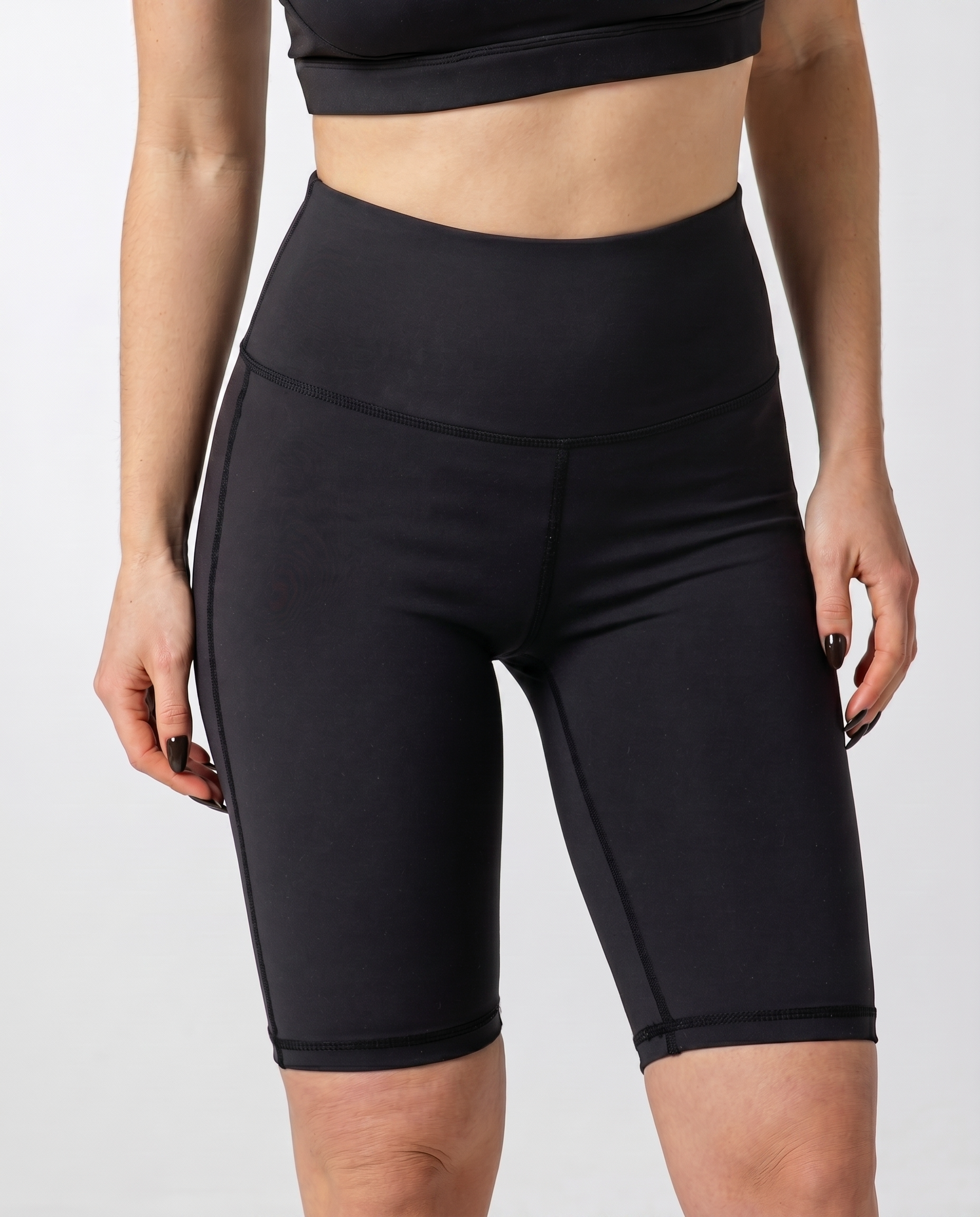 Women's Black Biker Shorts