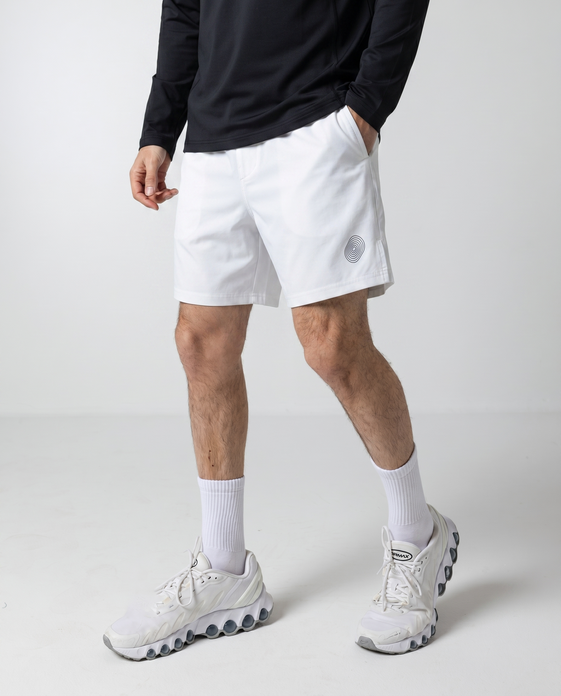 Men's White Performance Shorts