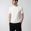 Men's Beige Waffle Regular T-Shirt