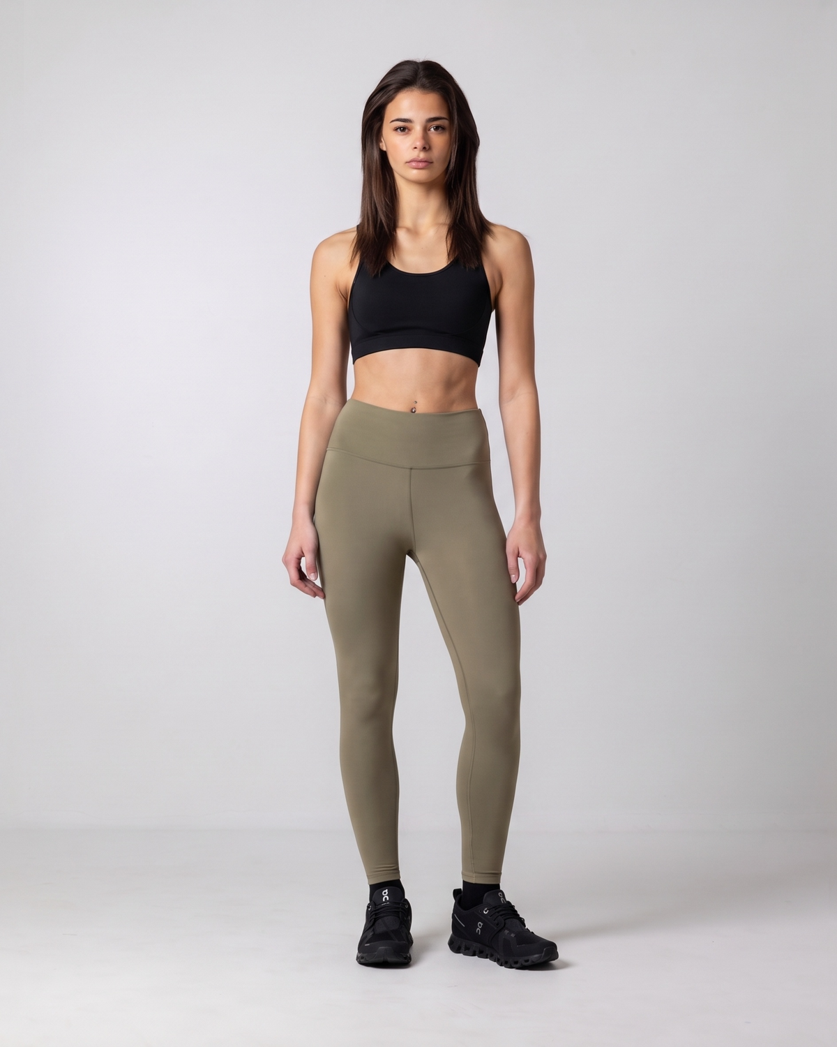 Women's Olive Performance Leggings